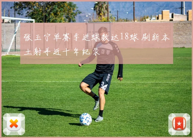 张玉宁单赛季进球数达18球 刷新本土射手近十年纪录